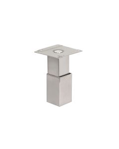 Gemini Pied de meuble - Aspect Acier Inoxydable Brossé 