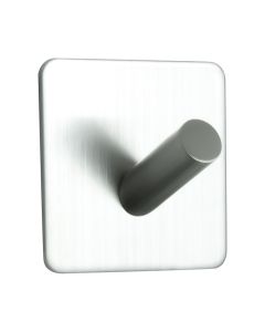 Base 200 1-Crochet - Acier inoxydable satiné - Beslag Design