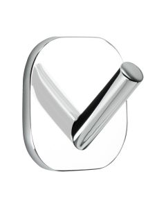 Solid 1 - Crochet / Installation sans perçeuse - 2 paquets - Chromé - Beslag Design