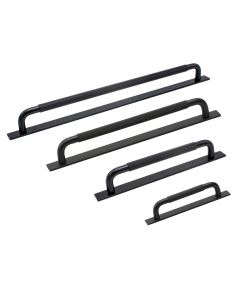 Helix Poignée sur la Plaque Arrière - Mat Noir - Beslag Design