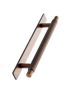 Manor Poignée sur la Plaque Arrière - Laiton Antique