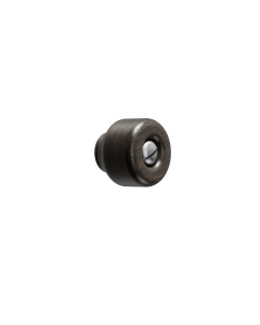 Nola Bouton - Brun foncé / Acier inoxydable