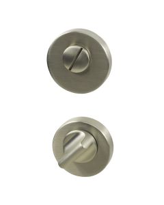 Rosace de porte de toilette R-E - Aspect Acier Inoxydable