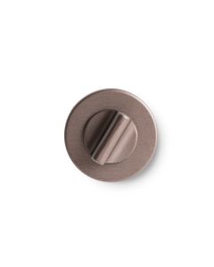 Rosace de porte de toilette R-E - Bronze Sombre
