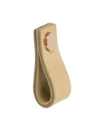 Poignée pour placard Loop - Natural Cuir / Cuivre- Beslag Design