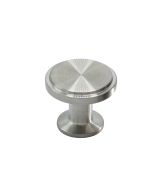 Uno Bouton - Aspect Acier Inoxydable Brossé - 30 mm