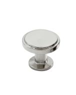 Uno Bouton - Plaqué Nickel - 30 mm